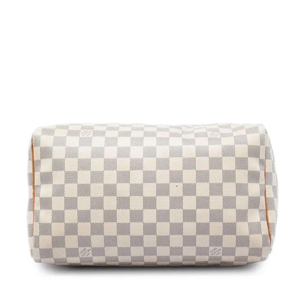Louis Vuitton Damier Azur Speedy 30 White Canvas Very good - Inside View