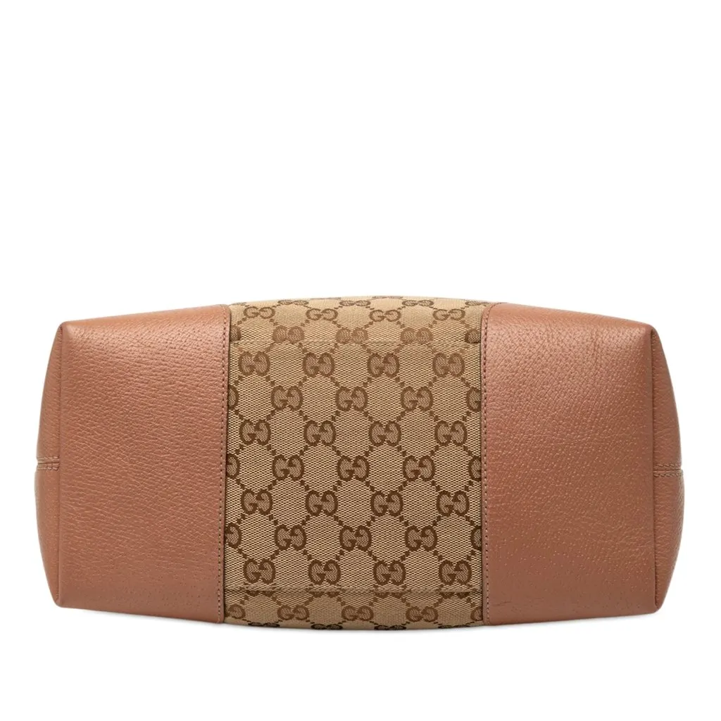 Gucci Medium GG Canvas Bree Fold Over Tote Beige Very good - Inside View