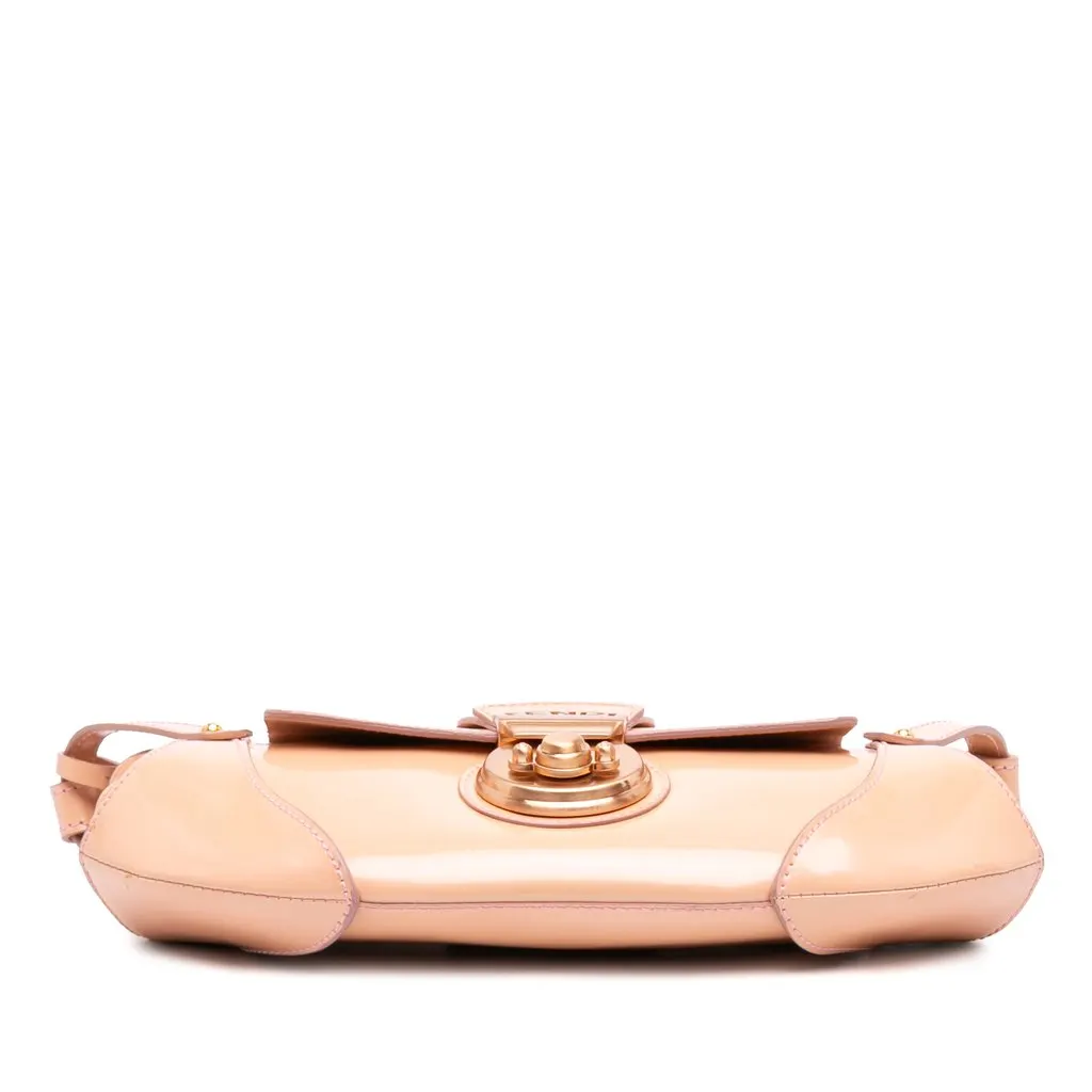 Fendi Leather Compilation Shoulder Bag Beige Leather Very good - Inside View
