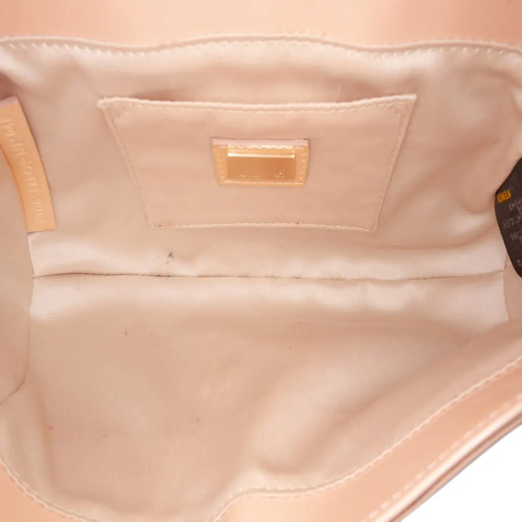 Fendi Leather Compilation Shoulder Bag Beige Leather Very good - Model View