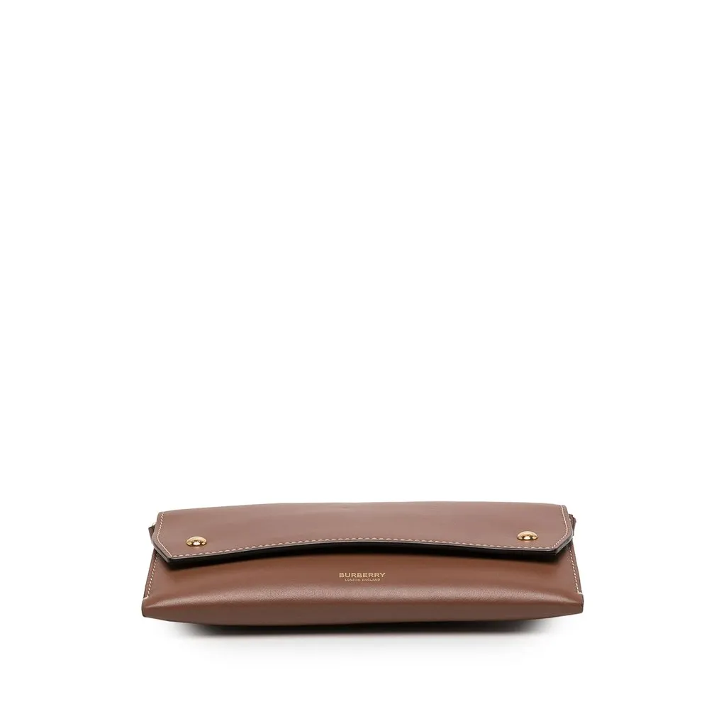 Burberry Leather Grace Wallet On Strap Brown Leather Very good - Inside View