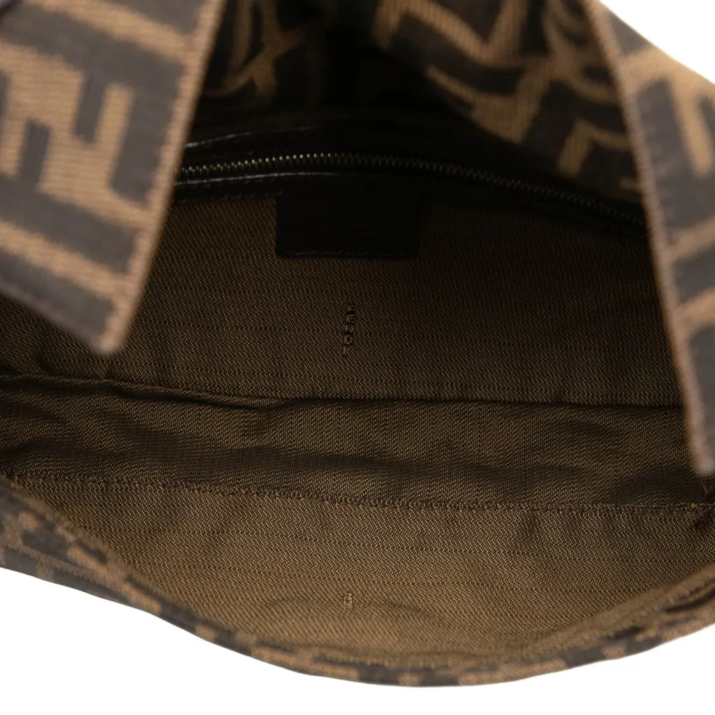 Fendi Zucca Canvas Baguette Brown Canvas Good - Model View