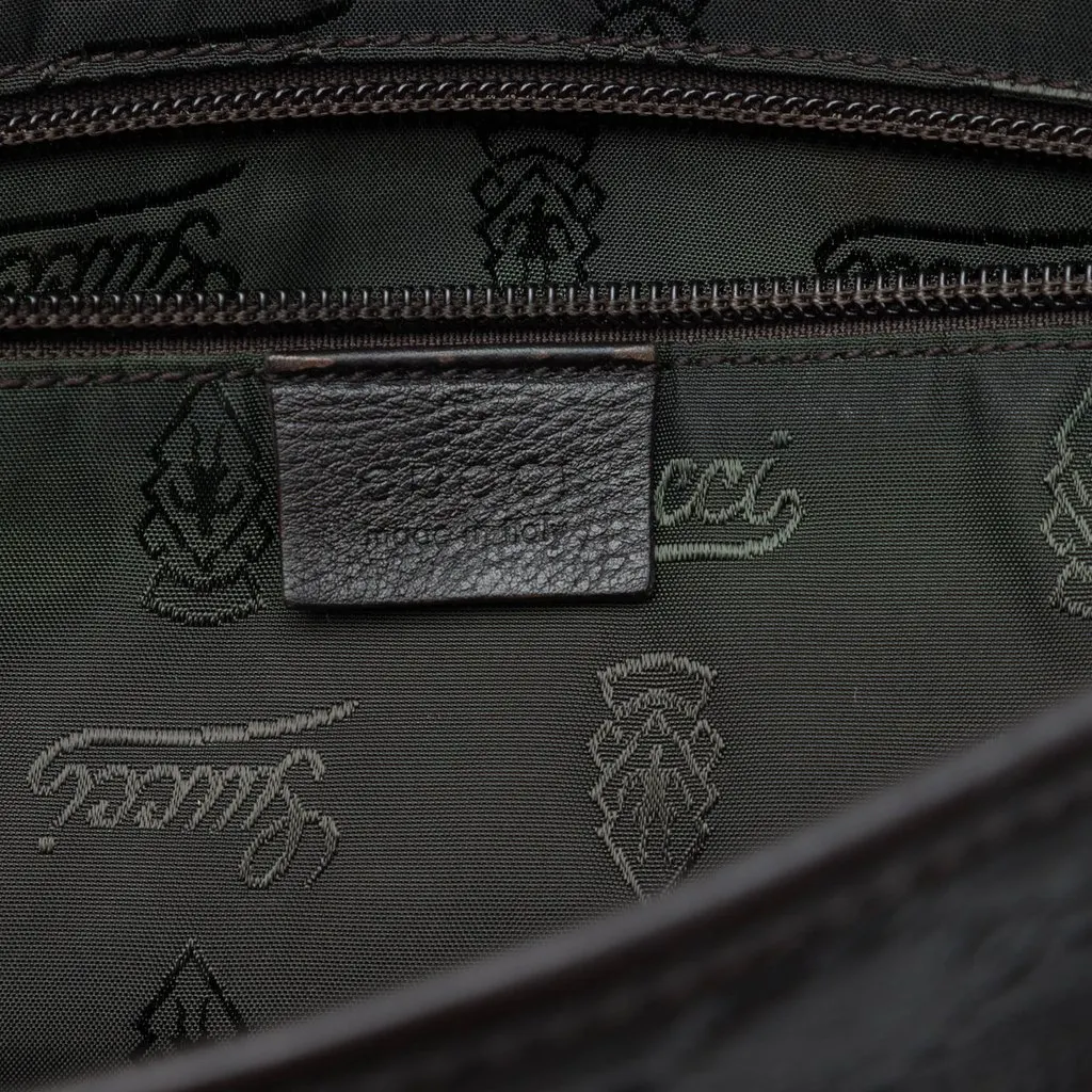 Gucci Guccissima Messenger Bag Brown Leather Good - Box View