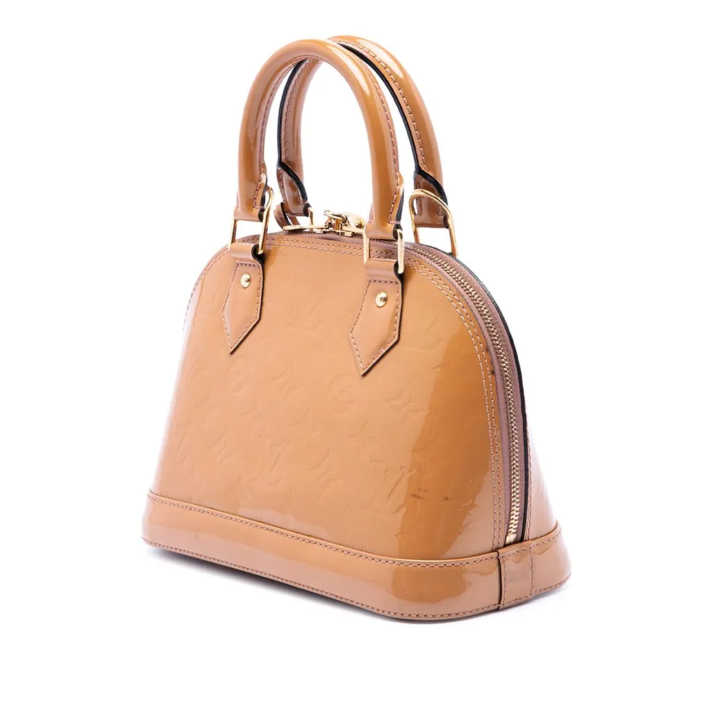 Louis Vuitton Monogram Vernis Alma BB Brown Leather Very good - Back View