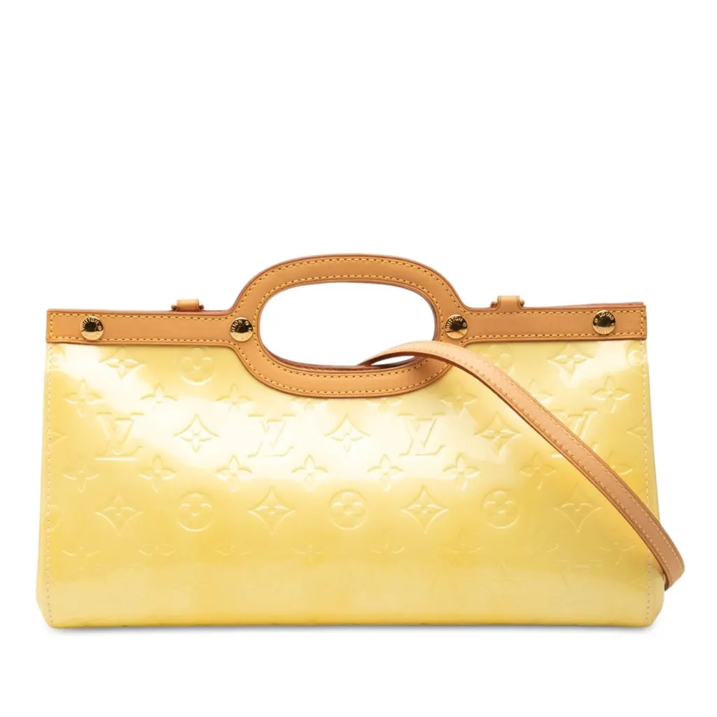 Louis Vuitton Monogram Vernis Roxbury Drive Yellow Leather Very good - Front View