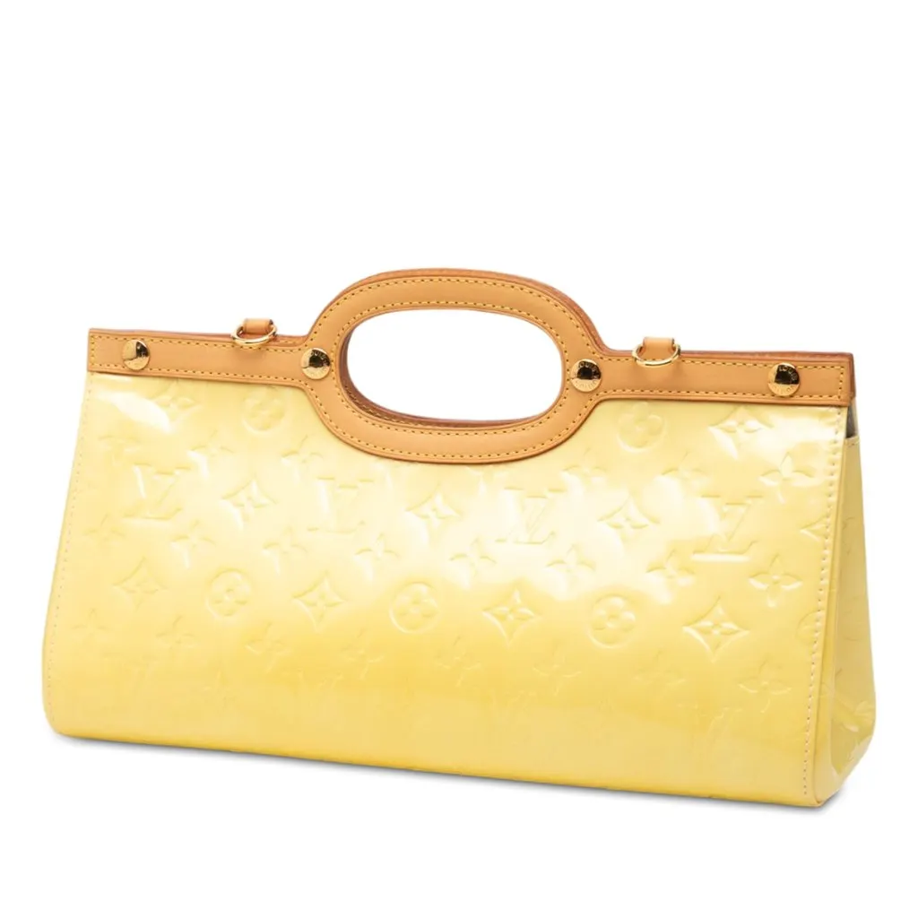 Louis Vuitton Monogram Vernis Roxbury Drive Yellow Leather Very good - Back View