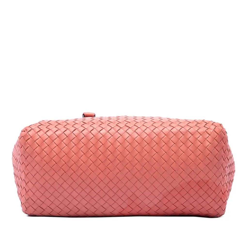 Bottega Veneta Nappa Intrecciato Brick Tote Pink Leather Very good - Inside View