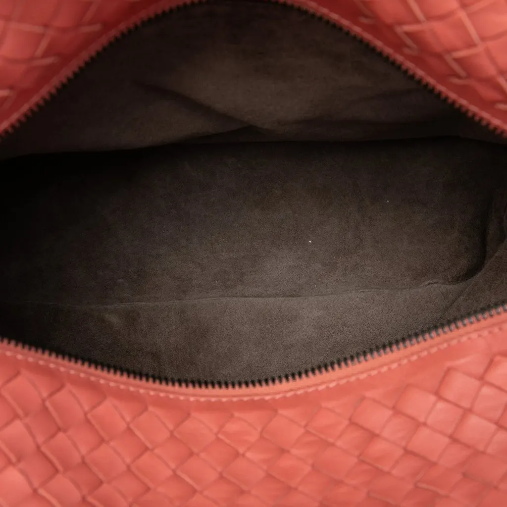 Bottega Veneta Nappa Intrecciato Brick Tote Pink Leather Very good - Model View
