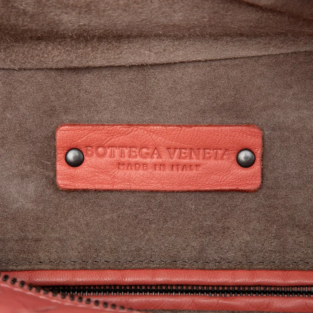 Bottega Veneta Nappa Intrecciato Brick Tote Pink Leather Very good - Box View