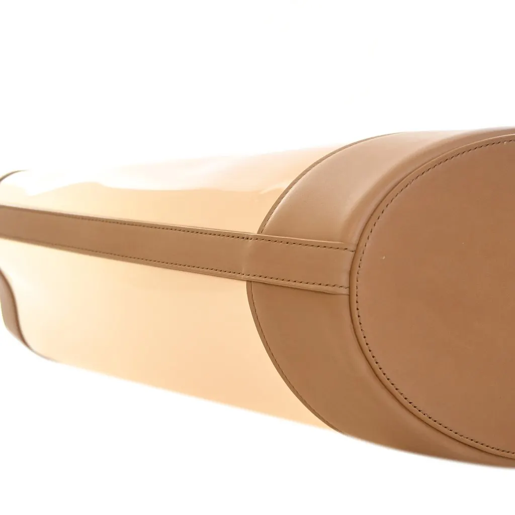 Saint Laurent Medium PVC and Calfskin Panier Tote Beige Plastic Very good - Box View