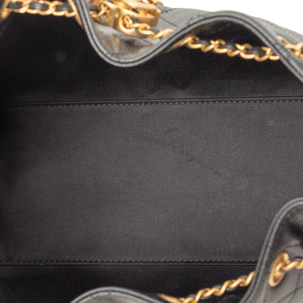 Chanel Small Quilted Caviar Chanel 25 Hobo Black Leather Very good - Model View