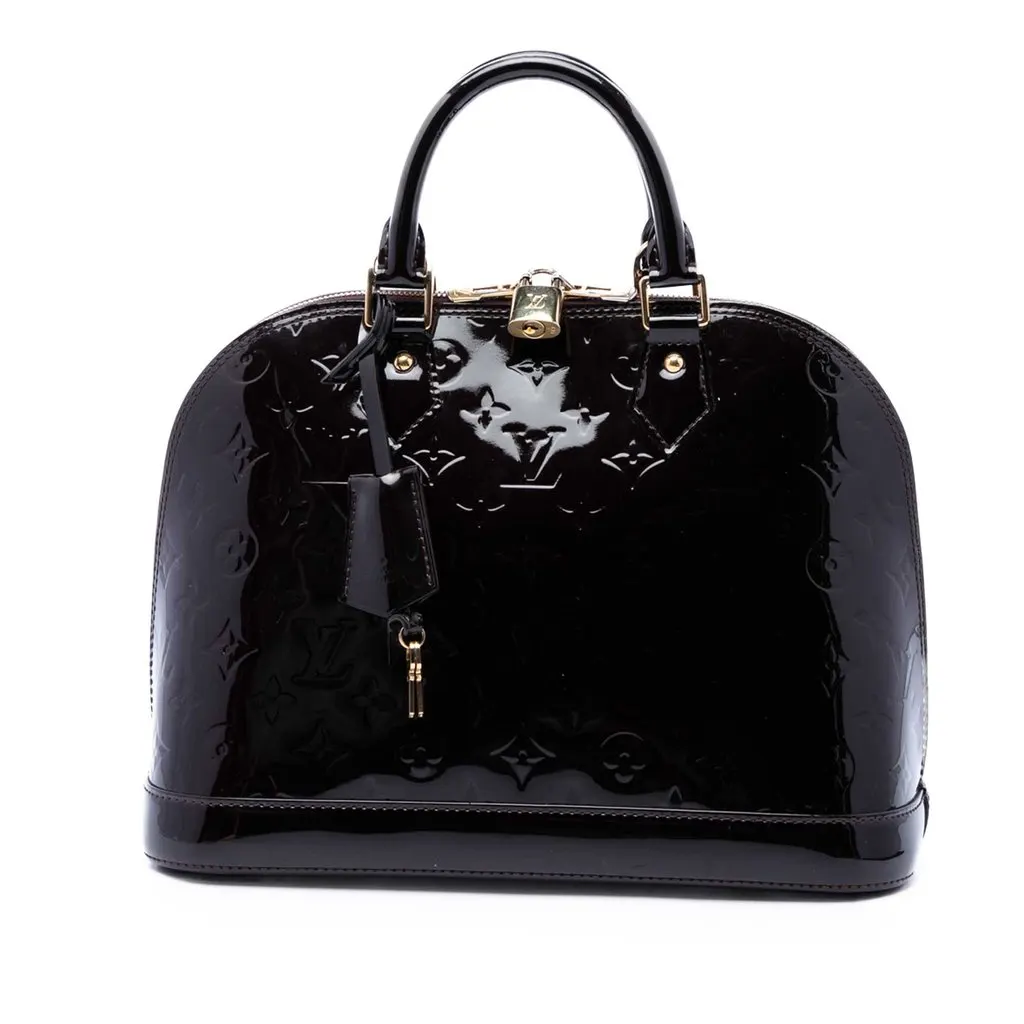 Louis Vuitton Monogram Vernis Alma PM Purple Leather Very good - Front View