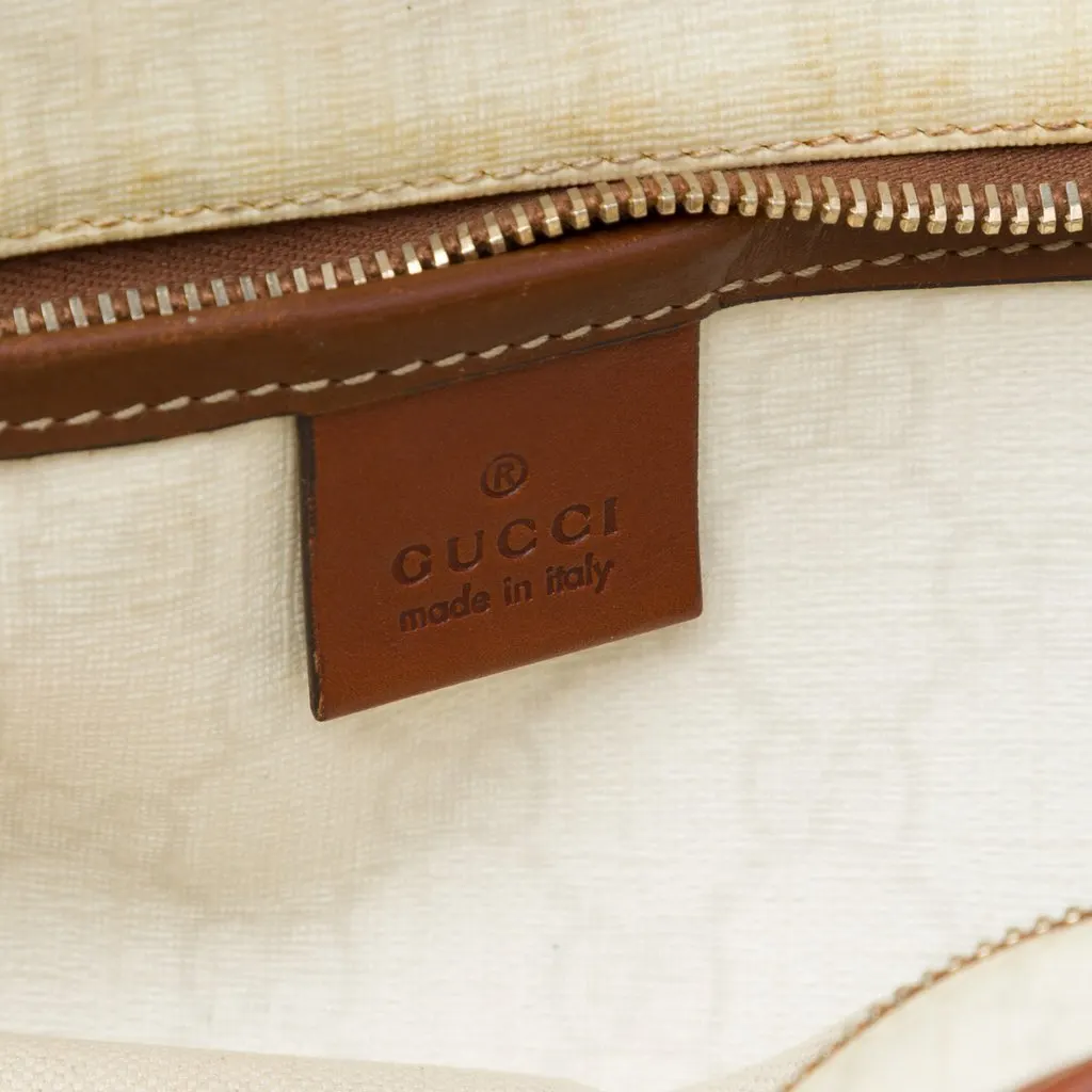 Gucci GG Supreme Web Tote White Canvas Very good - Box View