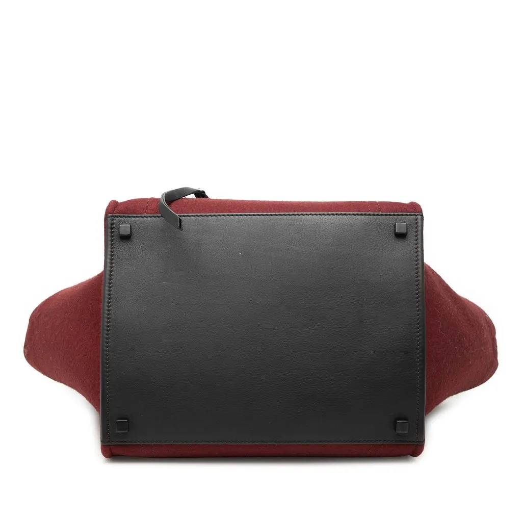 Celine Medium Felt Phantom Luggage Tote Red Very good - Inside View
