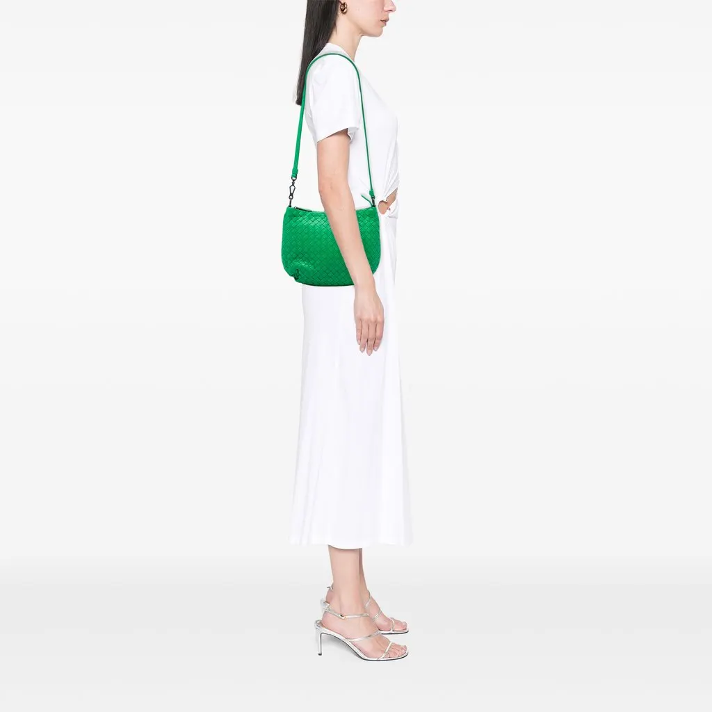 Bottega Veneta Nappa Intrecciato Shoulder Bag Green Leather Good - Box View