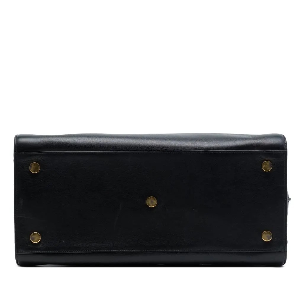Saint Laurent Medium Leather Sac De Jour Satchel Black Leather Very good - Inside View