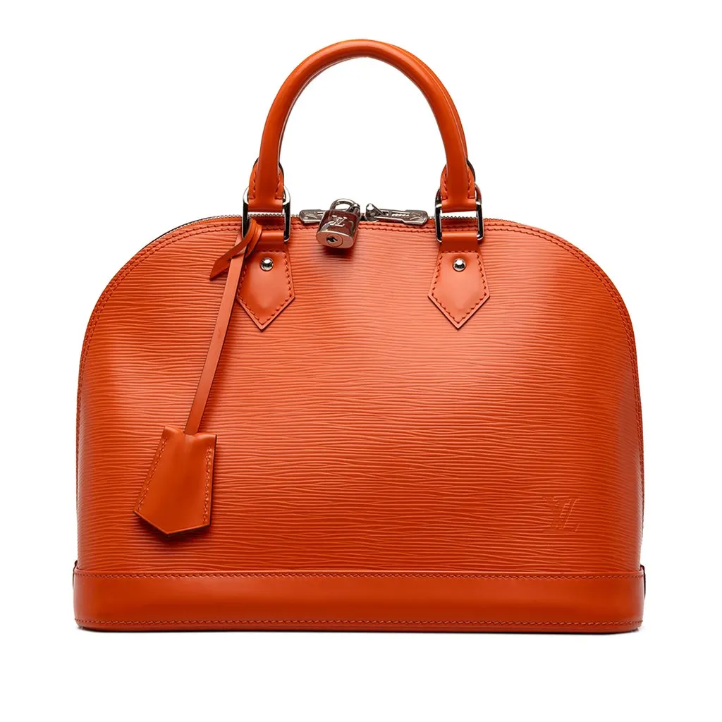 Louis Vuitton Epi Alma PM Orange Leather Very good - Front View