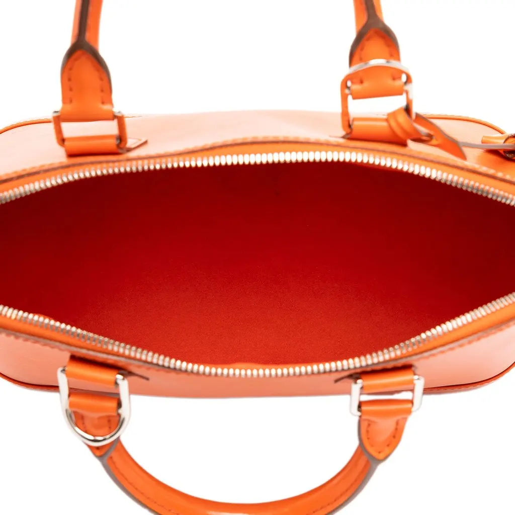 Louis Vuitton Epi Alma PM Orange Leather Very good - Model View