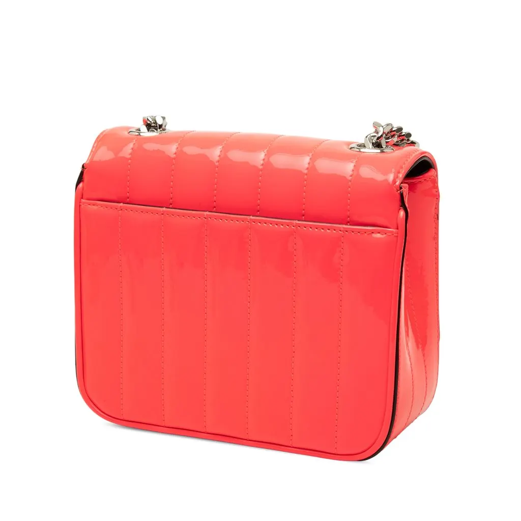 Saint Laurent Small Patent Monogram Vicky Chain Bag Orange Leather Very good - Back View