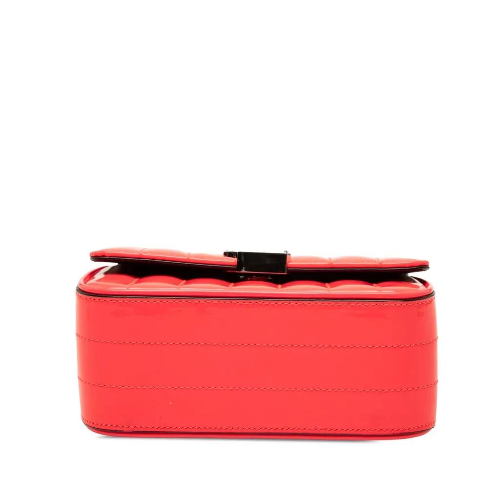 Saint Laurent Small Patent Monogram Vicky Chain Bag Orange Leather Very good - Inside View