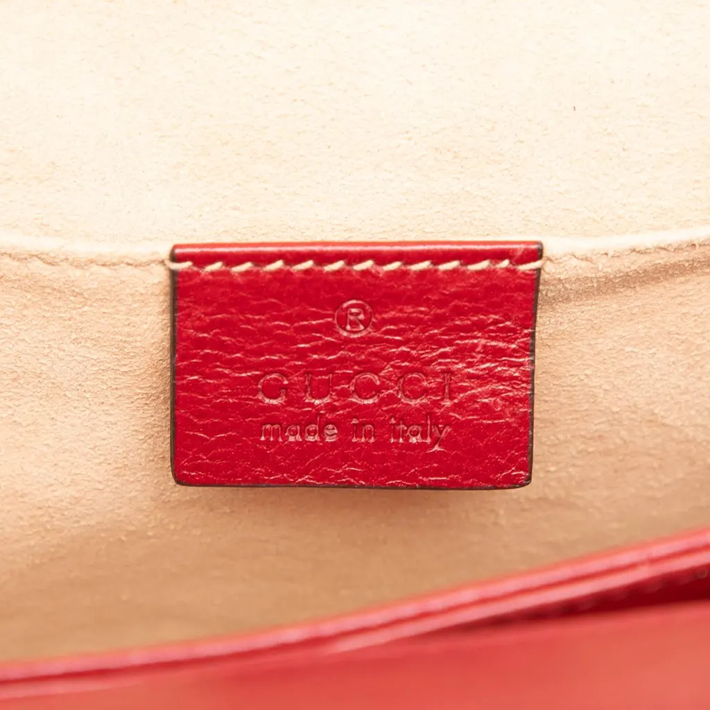 Gucci Small Suede Web Ophidia Chain Crossbody Blue Suede Very good - Box View