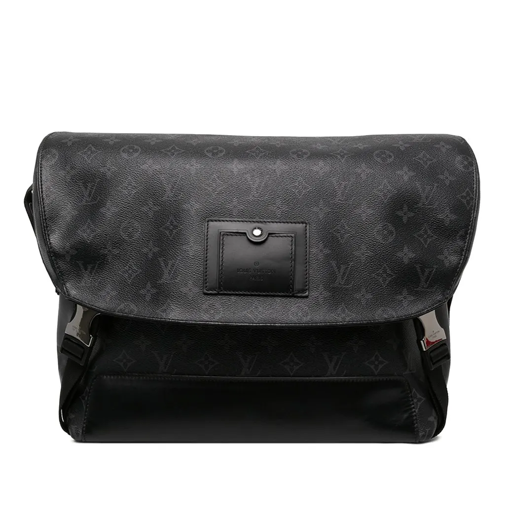 Louis Vuitton Monogram Eclipse Voyager MM Black Canvas Very good - Front View
