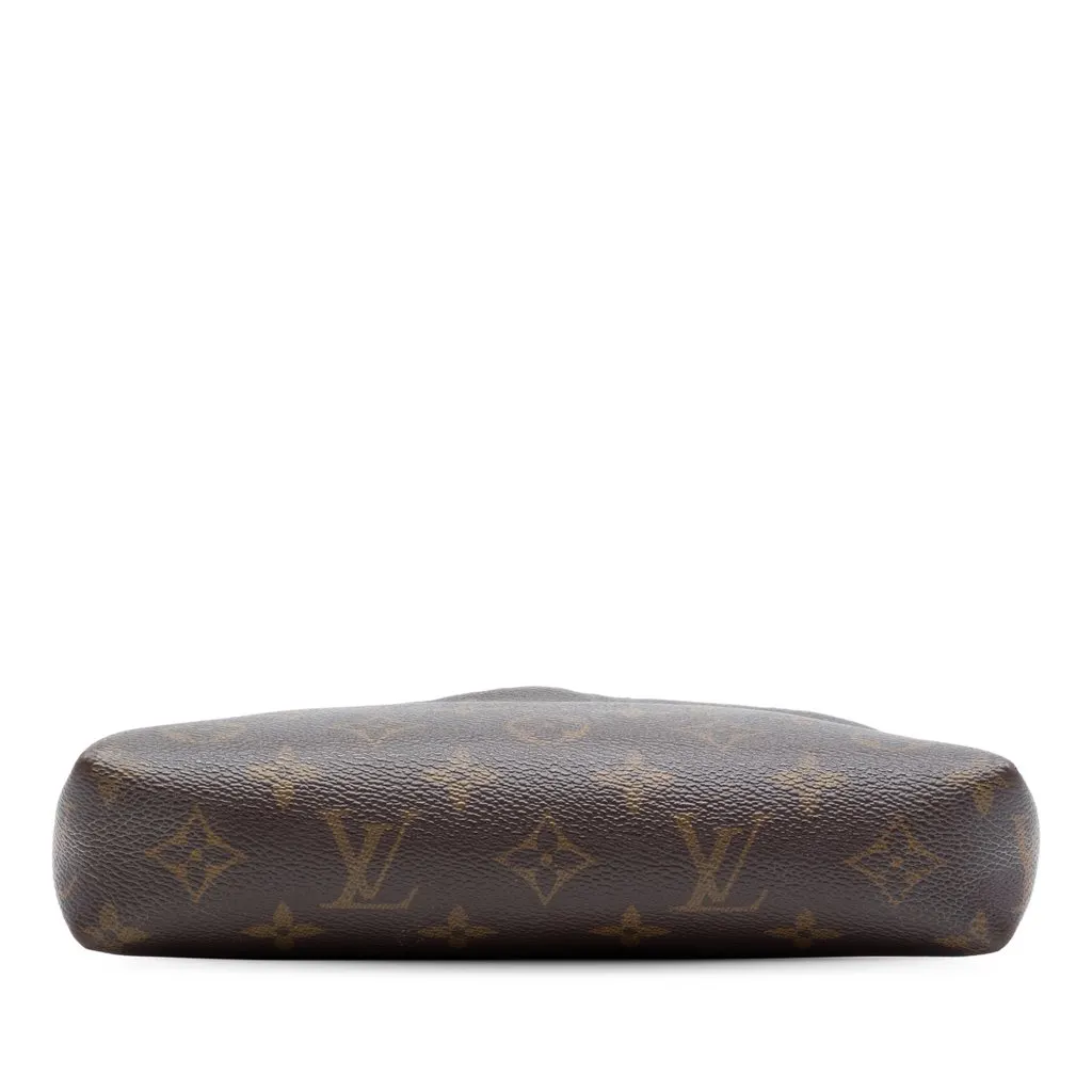 Louis Vuitton Monogram Pallas Clutch Brown Canvas Very good - Inside View