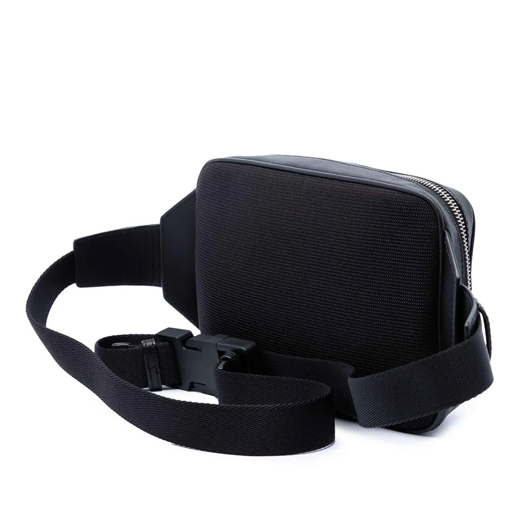 Burberry London Check Coated Canvas Belt Bag Black Canvas Very good - Back View