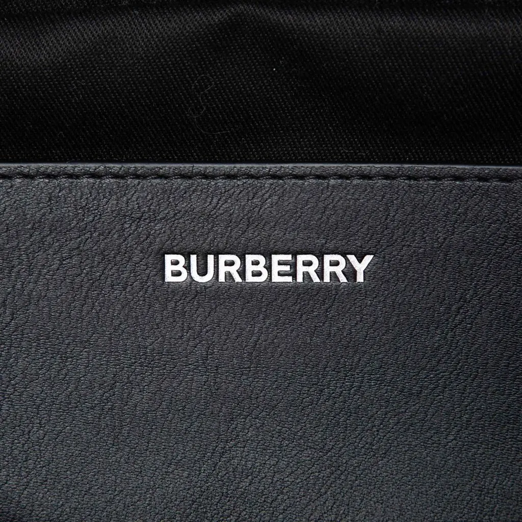 Burberry London Check Coated Canvas Belt Bag Black Canvas Very good - Box View