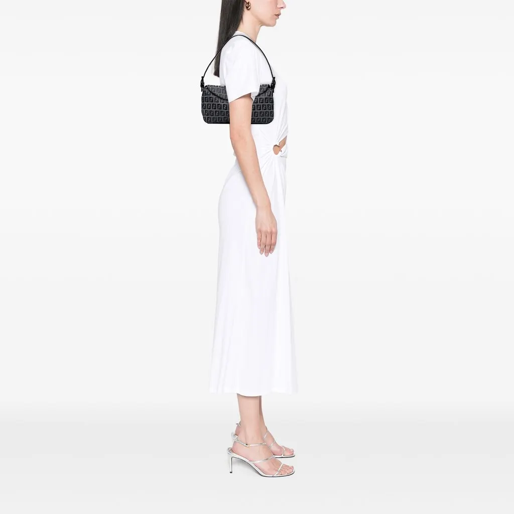 Fendi Zucchino Canvas Double Flap | Libas Collective