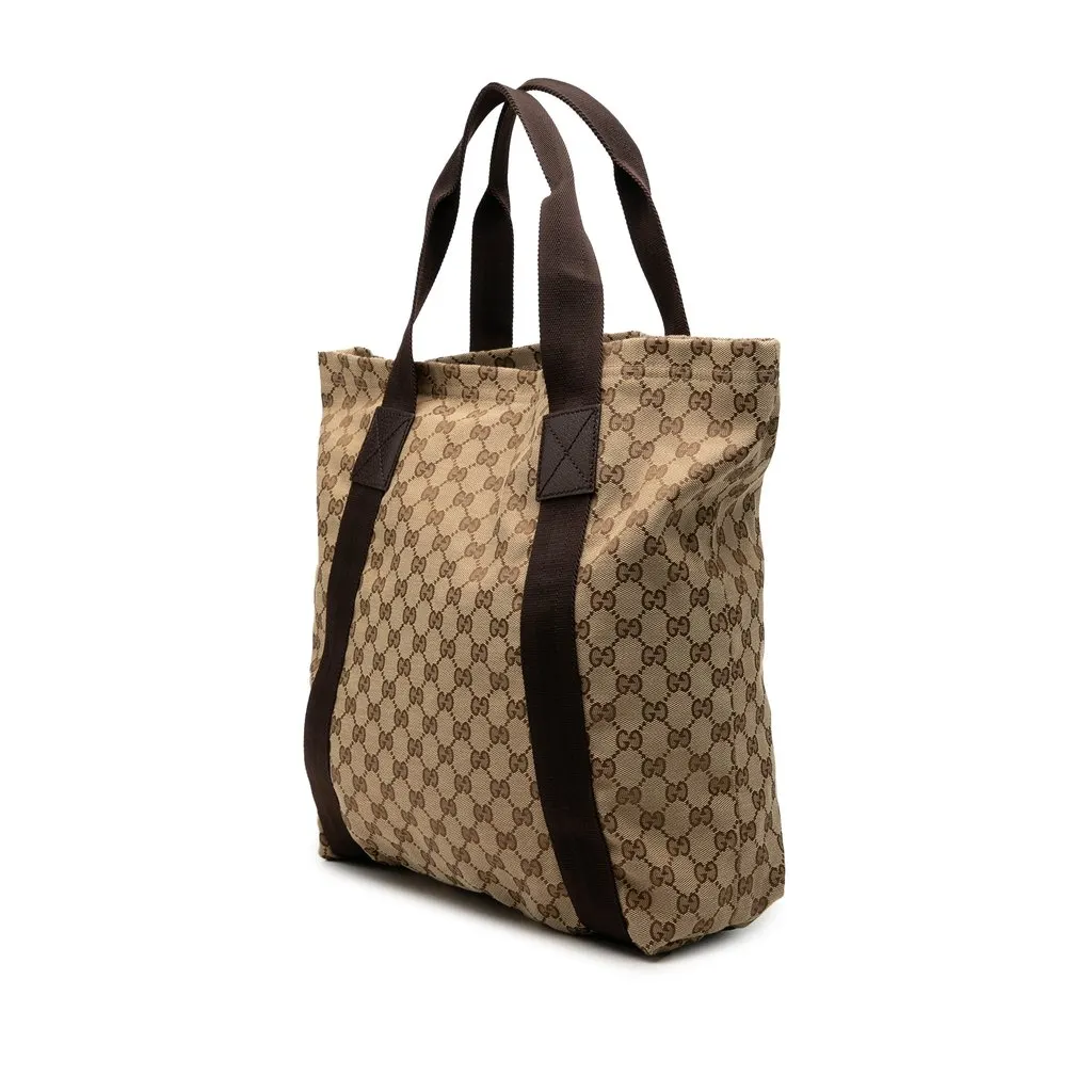Gucci GG Canvas Tote Beige Very good - Back View