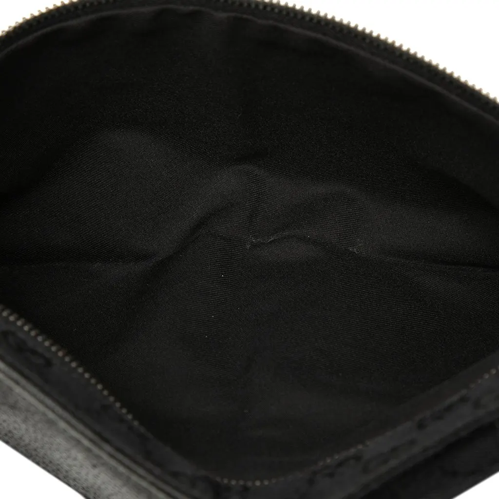 Gucci GG Canvas Double Pocket Belt Bag Black Very good - Model View