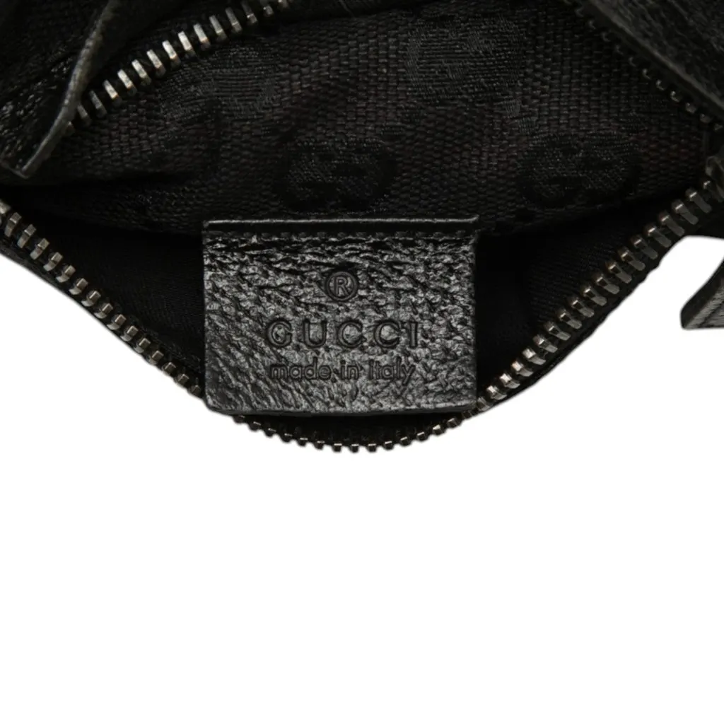 Gucci GG Canvas Double Pocket Belt Bag Black Very good - Box View