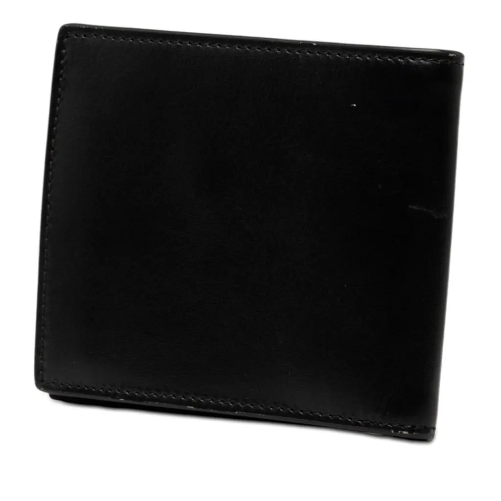 Gucci GG Marmont Calfskin Bifold Small Wallet Black Leather Very good - Back View