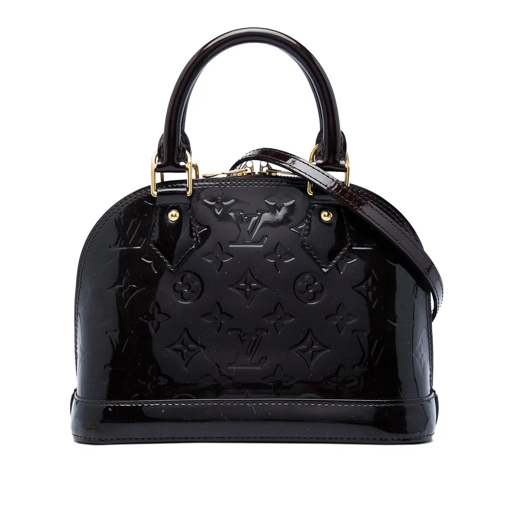 Louis Vuitton Monogram Vernis Alma BB Purple Leather Very good - Front View