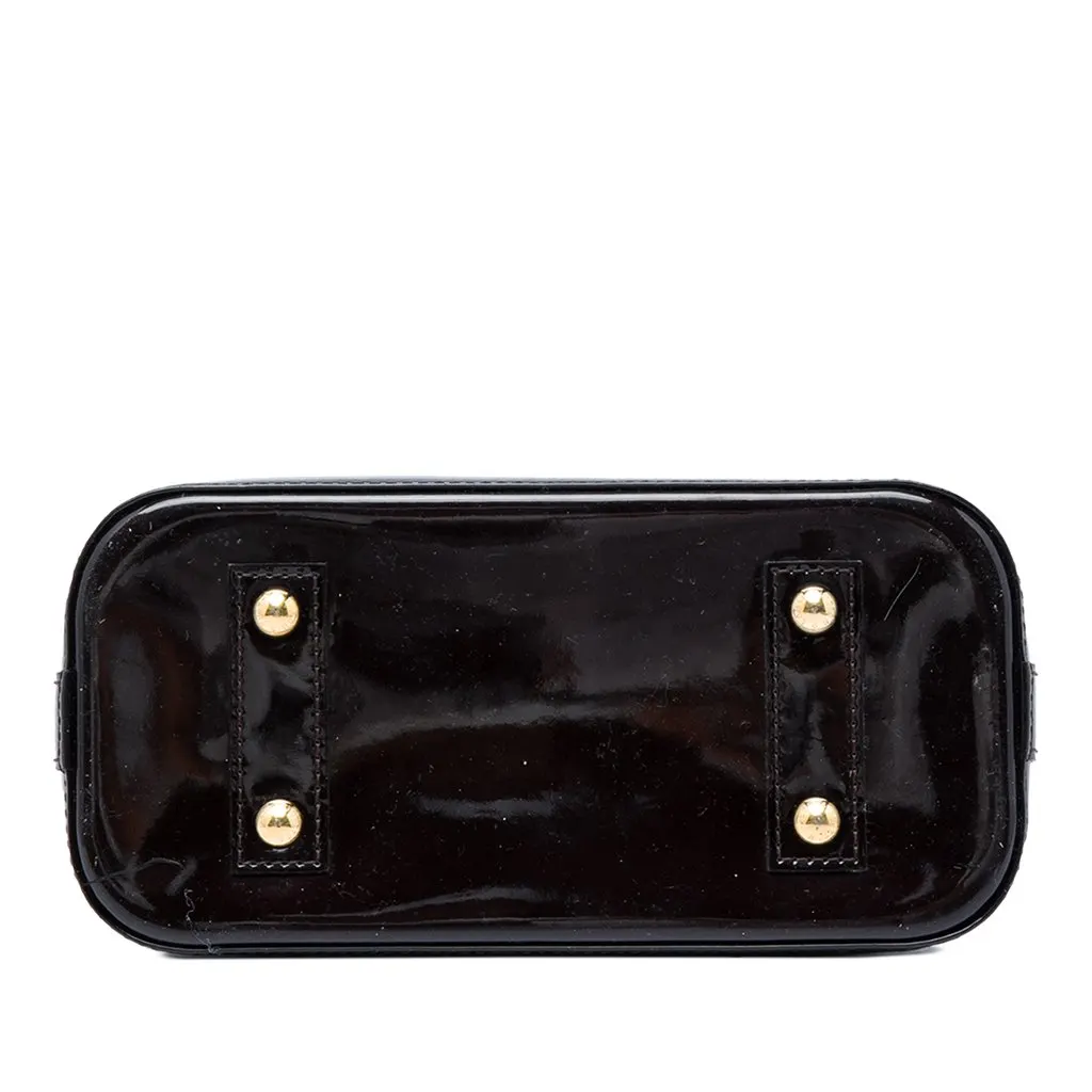 Louis Vuitton Monogram Vernis Alma BB Purple Leather Very good - Inside View