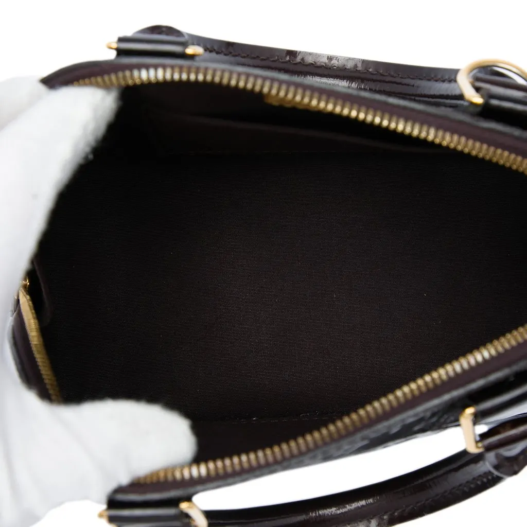 Louis Vuitton Monogram Vernis Alma BB Purple Leather Very good - Model View