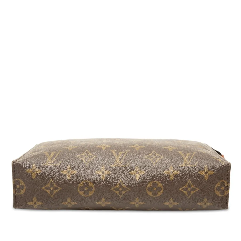 Louis Vuitton Monogram Toiletry Pouch 26 Brown Canvas Good - Inside View