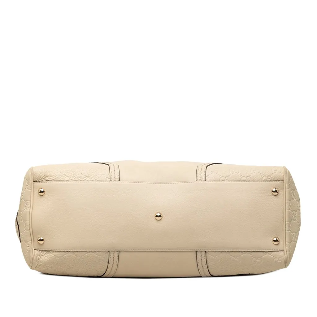 Gucci Calfskin Signoria Tote Brown Leather Very good - Inside View