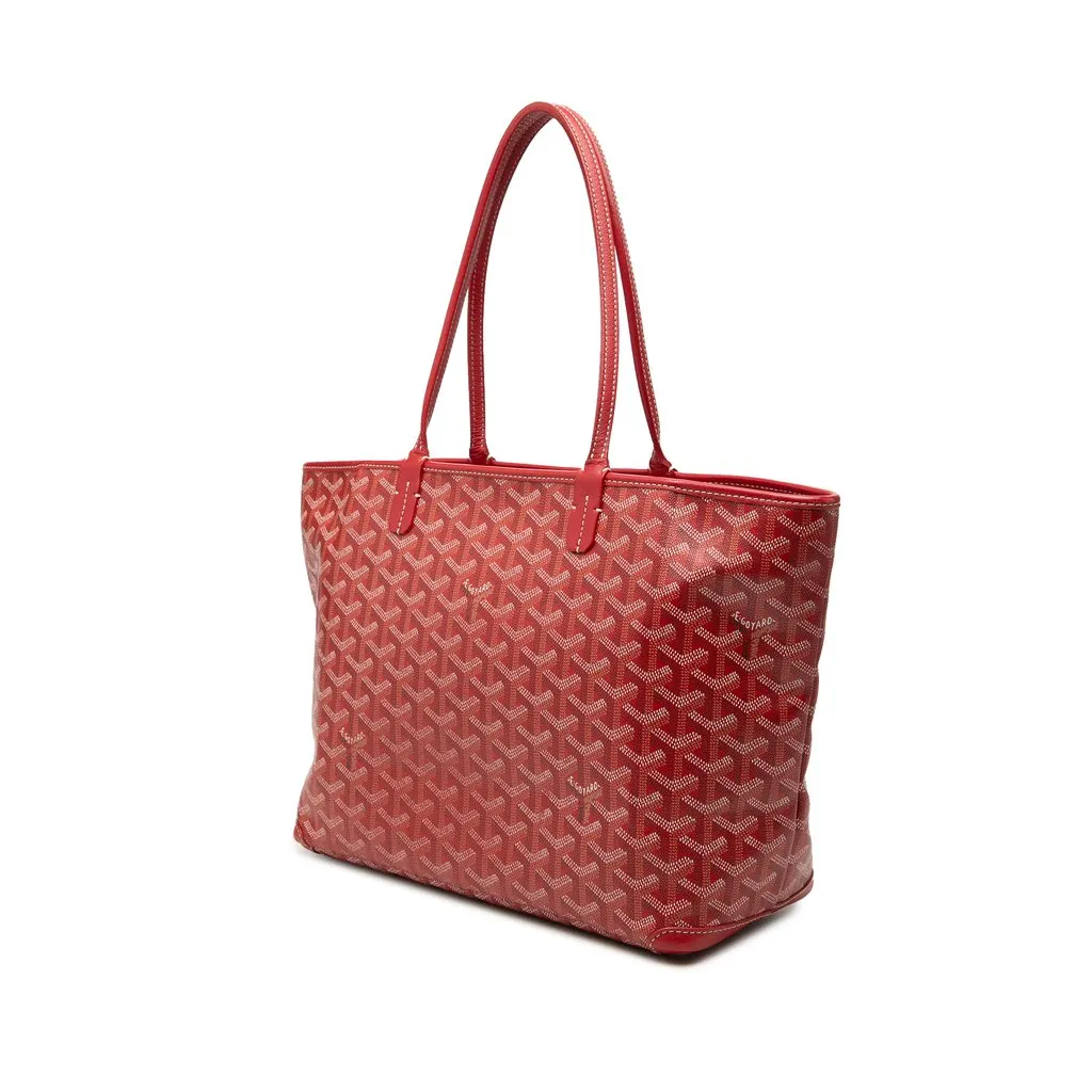 Goyard Goyardine Artois PM Red Canvas Very good - Back View