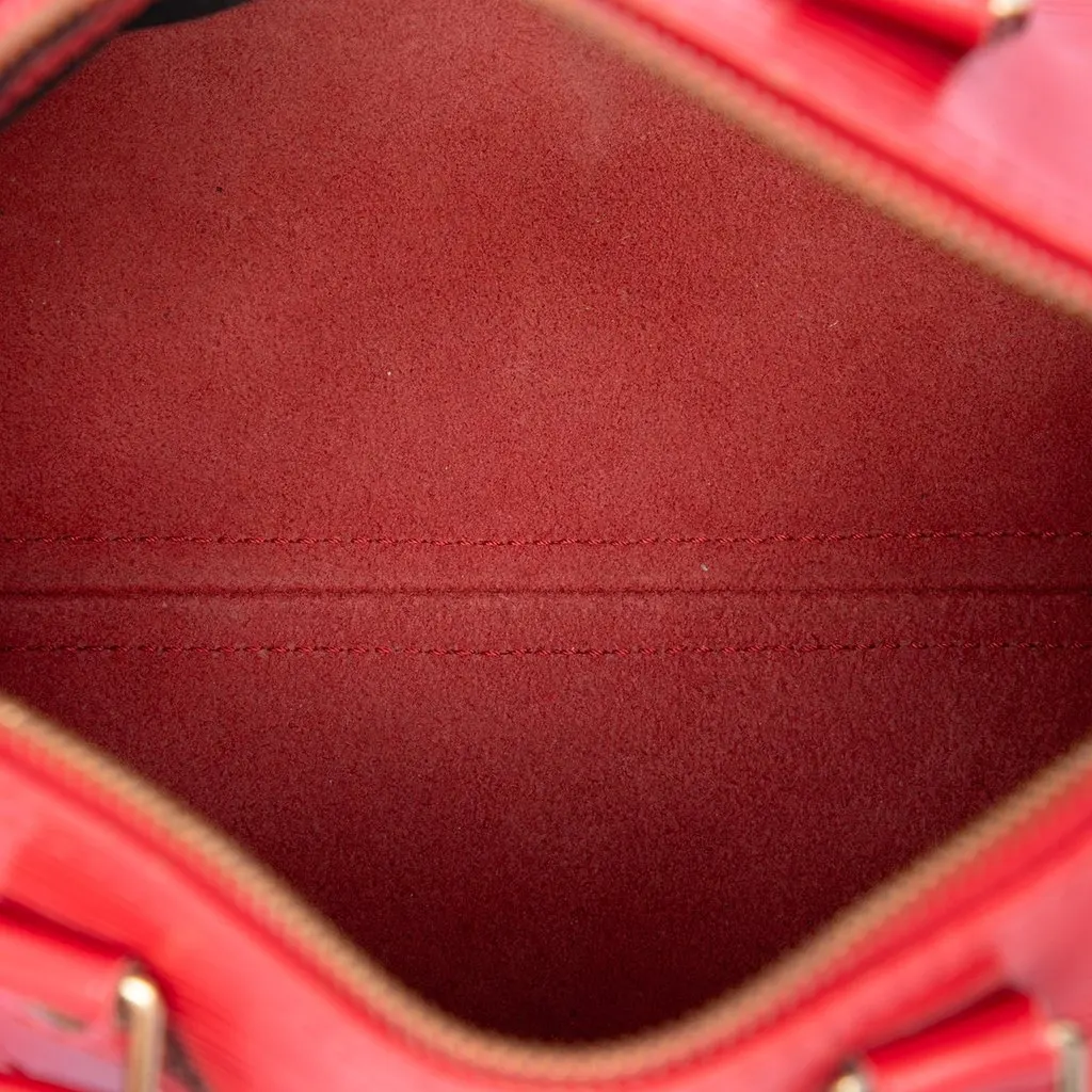 Louis Vuitton Epi Speedy 25 Red Leather Very good - Model View