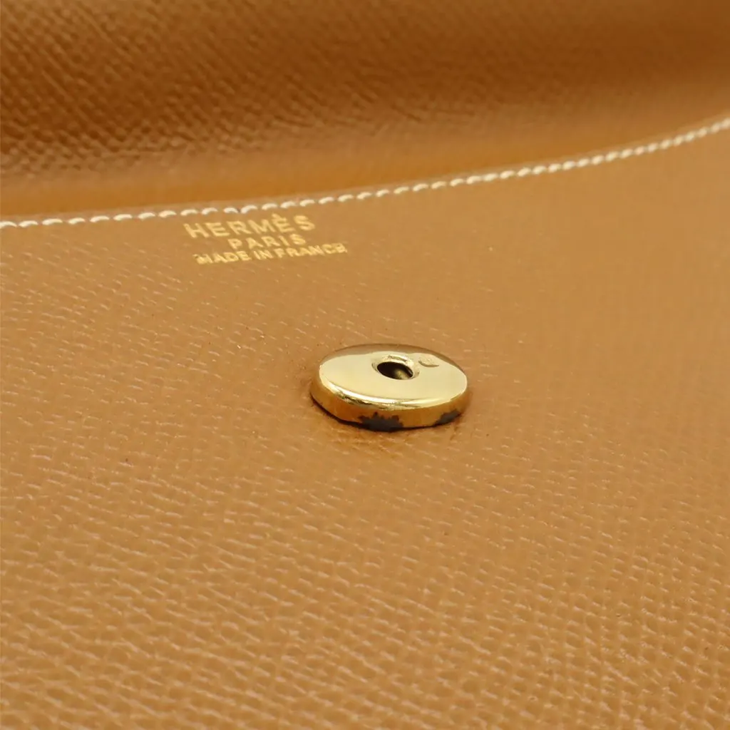 Hermès Courchevel Pochette Rio Brown Leather Very good - Box View