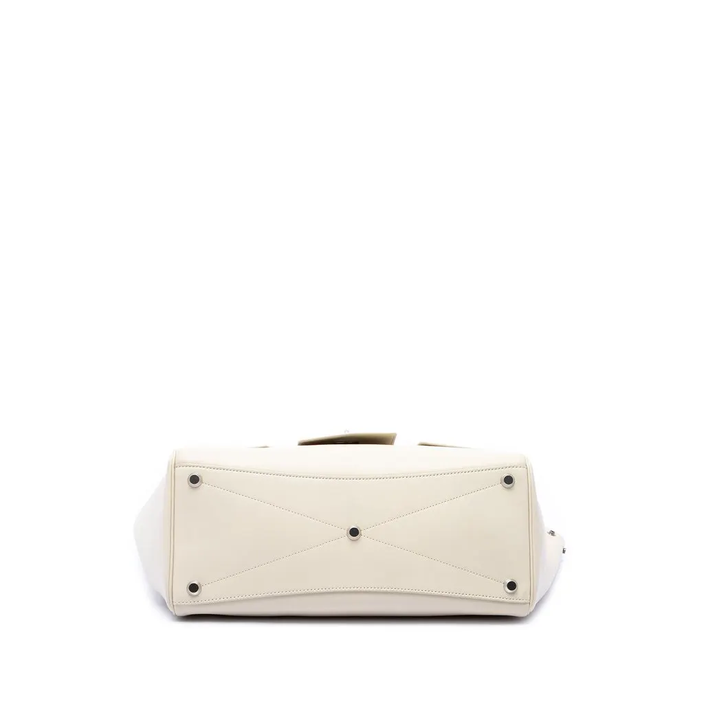 Balenciaga Medium Smooth Calfskin Bel Air Carry All Tote White Leather Very good - Inside View