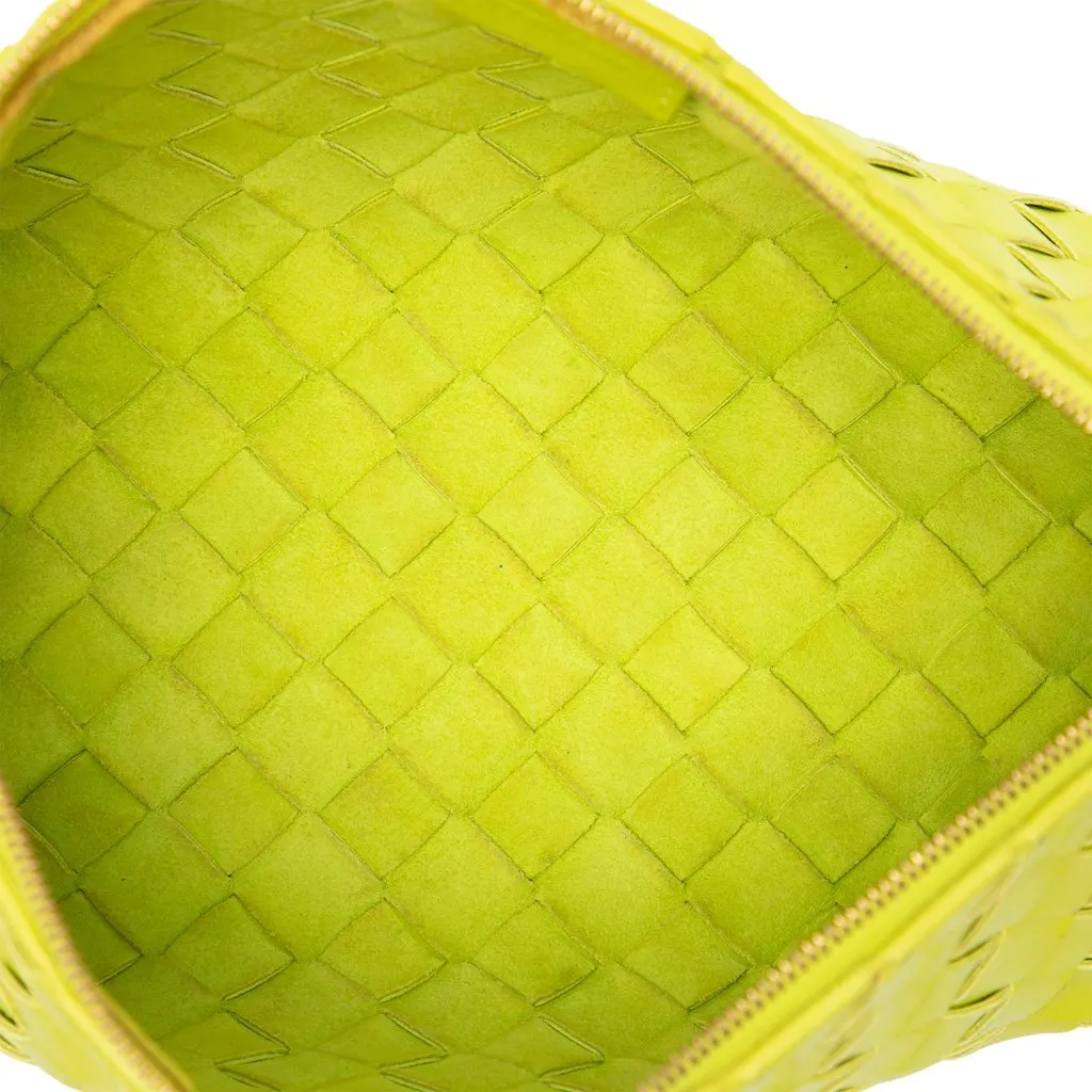 Bottega Veneta Nappa Intrecciato Shoulder Bag Green Leather Very good - Model View