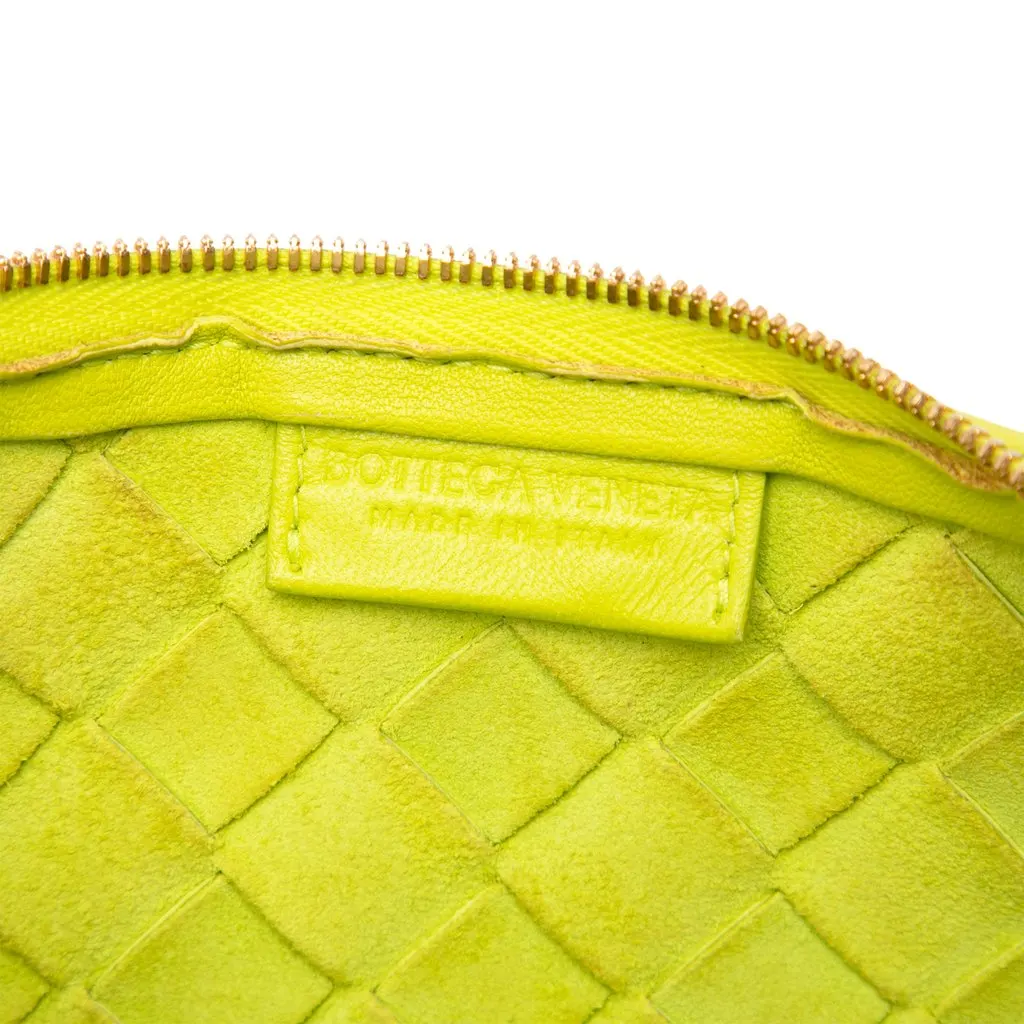 Bottega Veneta Nappa Intrecciato Shoulder Bag Green Leather Very good - Box View