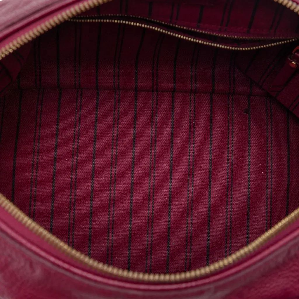 Louis Vuitton Monogram Empreinte Speedy Bandouliere 25 Red Leather Very good - Model View
