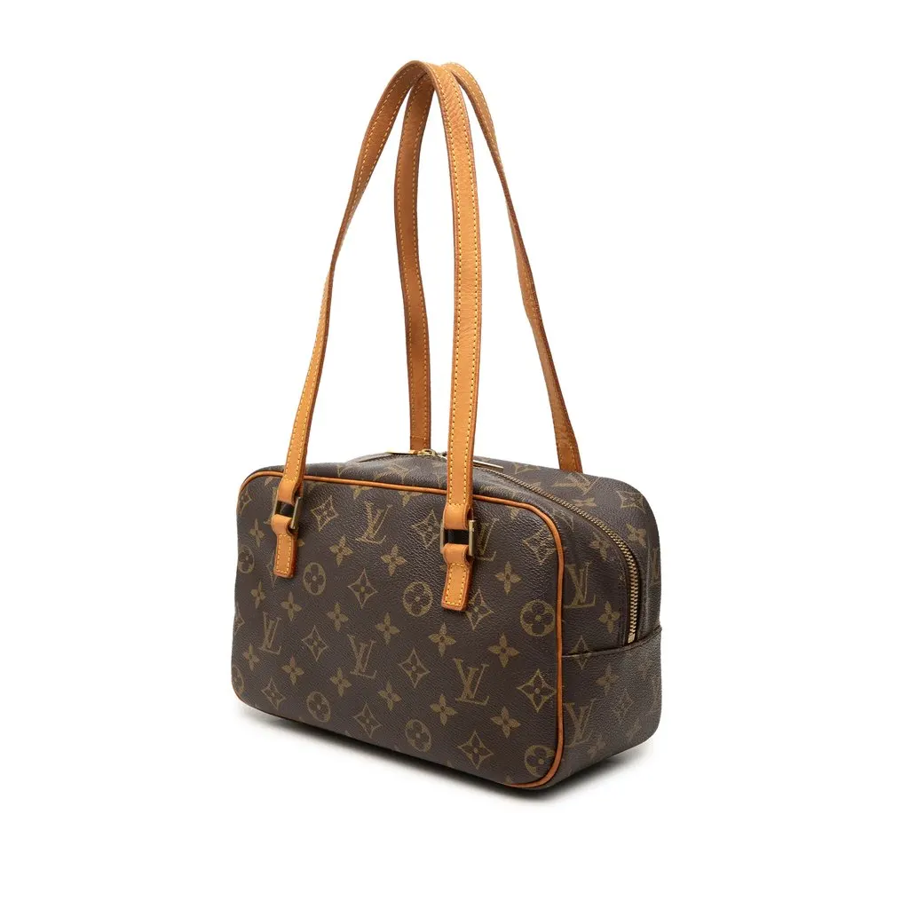 Louis Vuitton Monogram Cite MM Brown Canvas Good - Back View