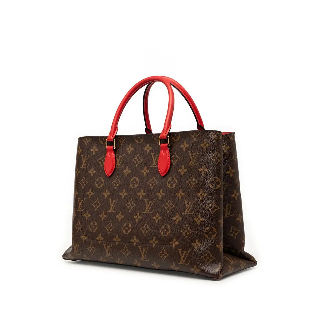 Louis Vuitton Monogram Flower Tote Brown Very good - Back View