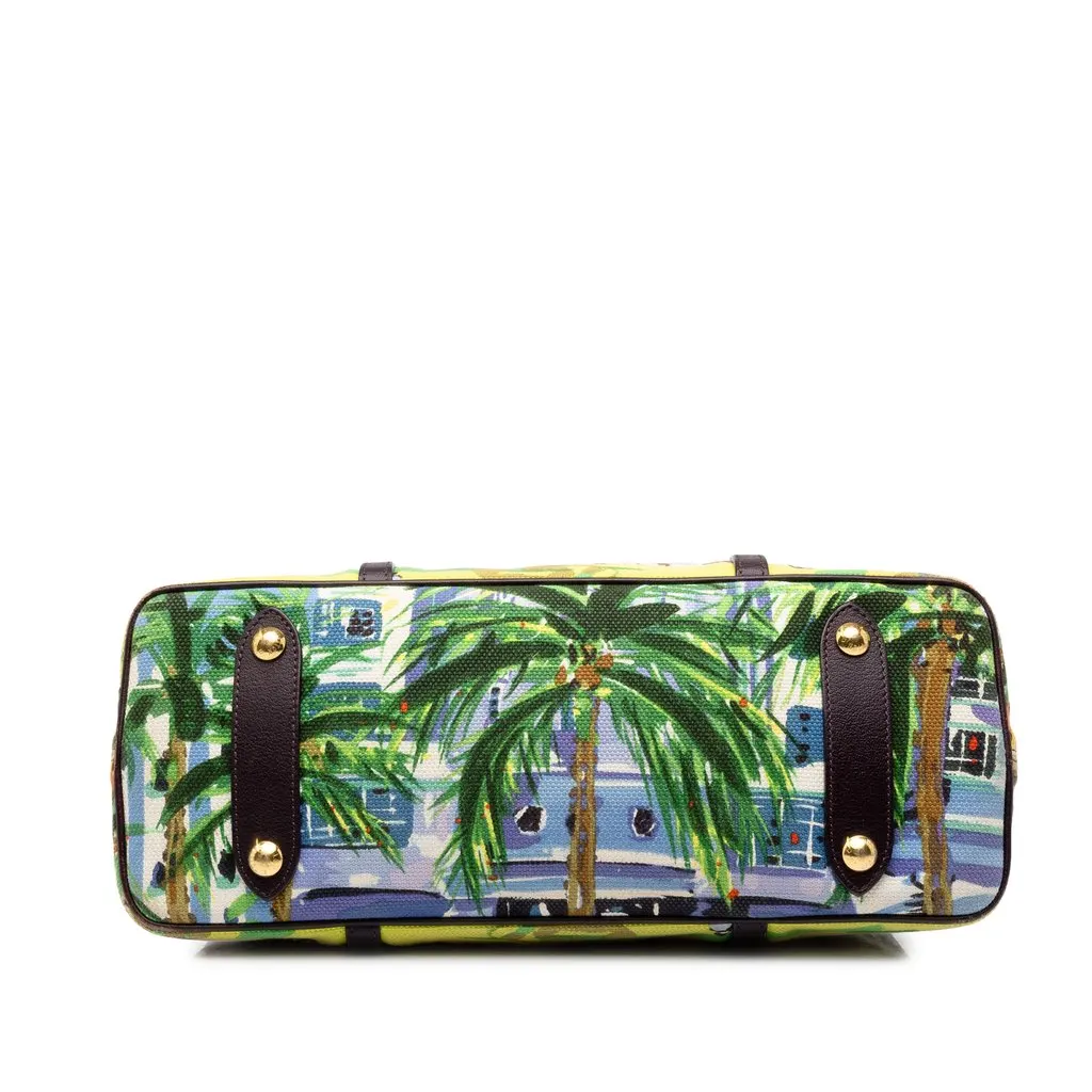 Louis Vuitton Ailleurs Cabas Promenade PM Blue Canvas Very good - Inside View