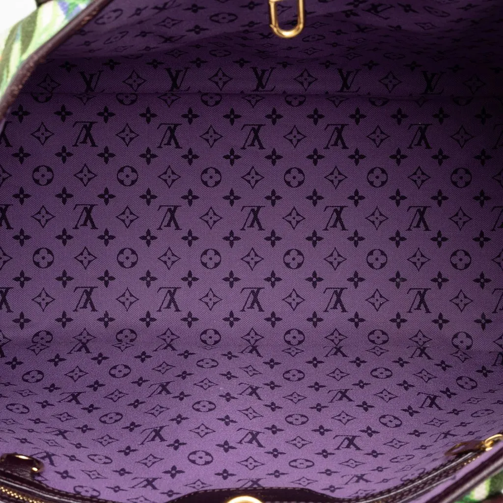 Louis Vuitton Ailleurs Cabas Promenade PM Blue Canvas Very good - Model View